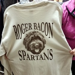 Dog on sweatshirt
